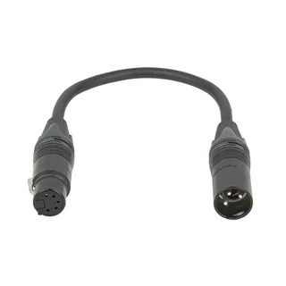 DAP 3-pin male to 5-pin female DMX adapter