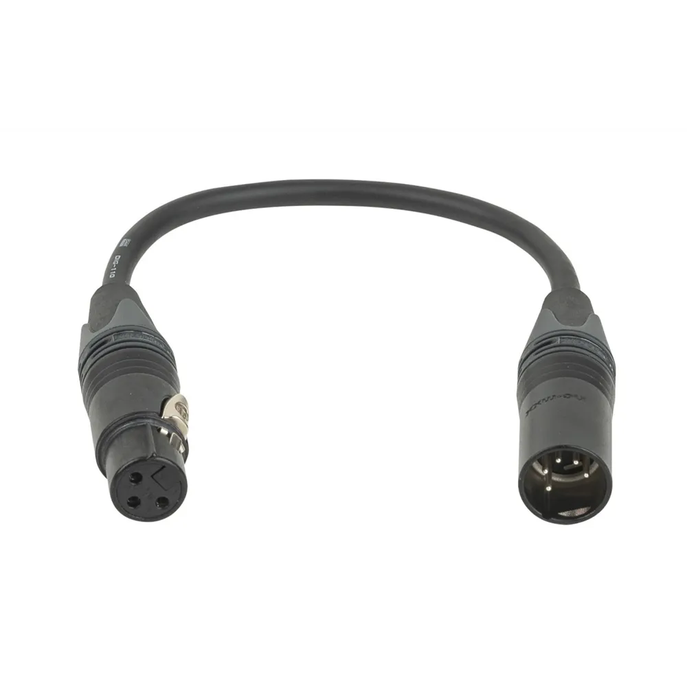 DAP 3-pin female to 5-pin male DMX adapter