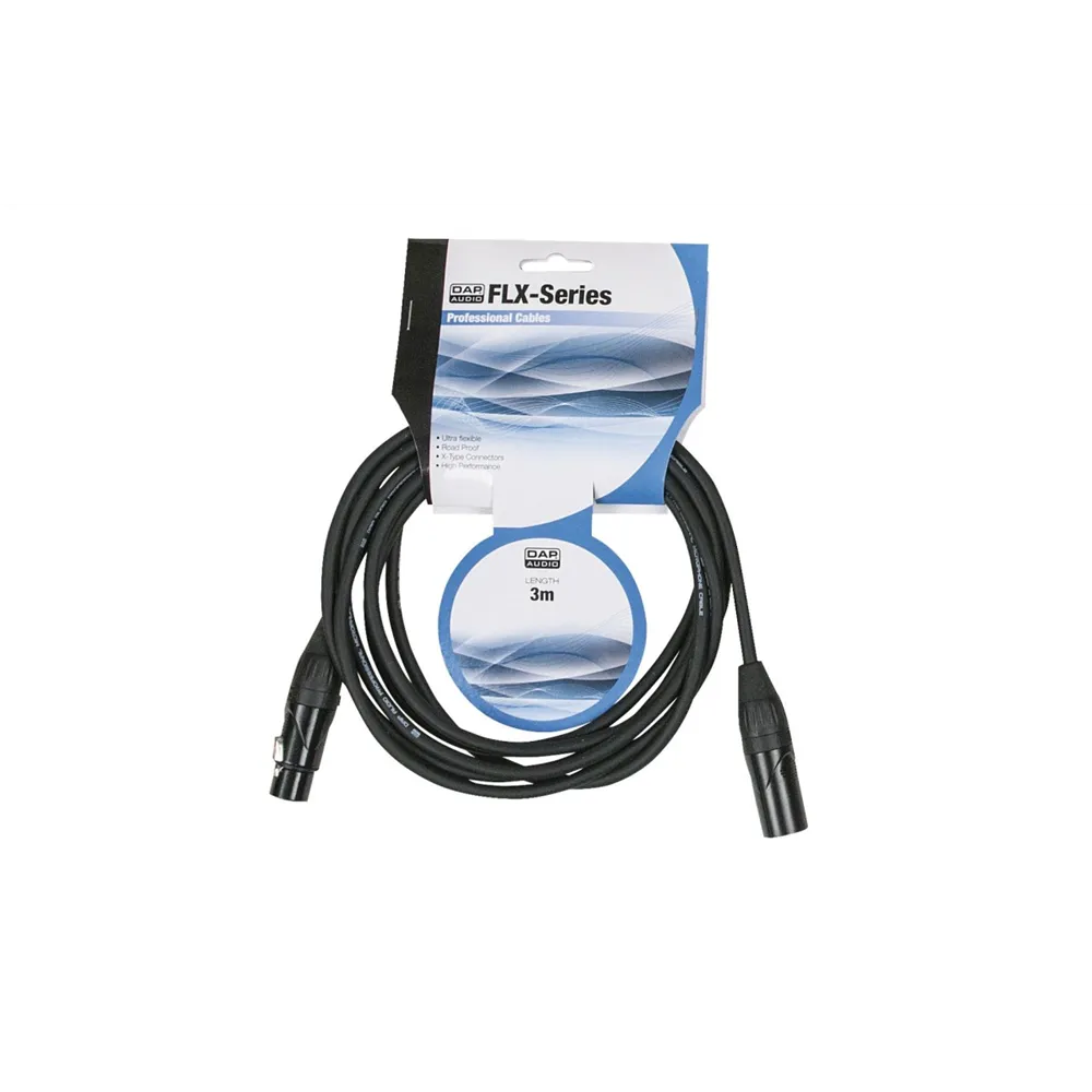 DAP FLX01- bal. XLR/M 3 p. to XLR/F 3 p. 3 m X-type