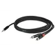 DAP FLX30 - Stereo mini jack to 2 RCA Male 3m recessed jack body