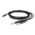 DAP FLX31 - stereo mini Jack to 2 mono Jack L/R 1,5m recessed jack body