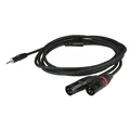 DAP FLX46 - stereo mini Jack to 2 XLR/M 3p. 1,5m recessed jack body