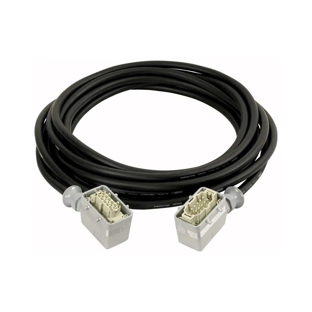 DAP Power Multicable 6 Pole male-female 10 m, 6 x 1,5 mm2