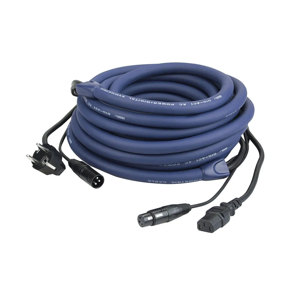 DAP FP04 - Schuko/XLR M - IEC/XLR F 20 m DMX / Power