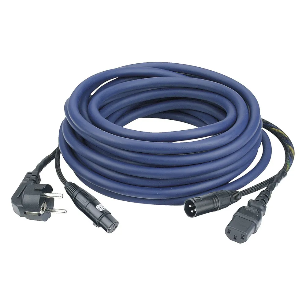 DAP FP08 - Schuko/XLR F -  IEC/XLR M 10 m Audio / Power