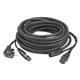 DAP FP08 - Schuko/XLR F -  IEC/XLR M 10 m Audio / Power, Black jacket