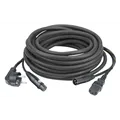 DAP FP08 - Schuko/XLR F -  IEC/XLR M 10 m Audio / Power, Black jacket