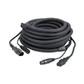 DAP FP12 - IEC/XLR M - IEC/XLR F 6 m DMX / Power, Black jacket