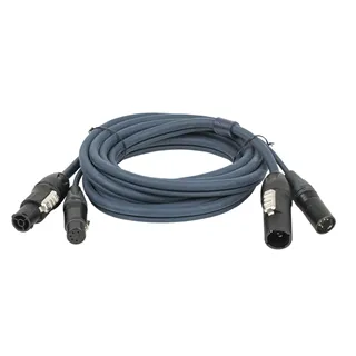 DAP FP-14 Hybrid Cable - powerCON TRUE1 & 5-pin XLR -  DMX / Power 3 m