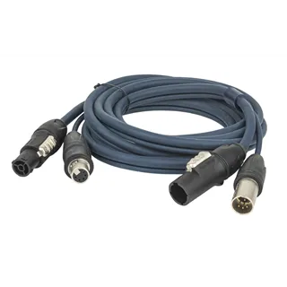 DAP FP-16 Hybrid Cable - powerCON TRUE1 & 5-pin XLR IP - DMX / Power 10 m