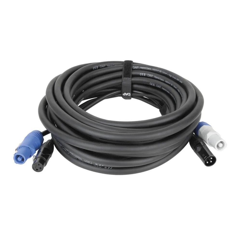 DAP FP20 Hybrid Cable - Power Pro & 3-pin XLR - DMX / Power 15m