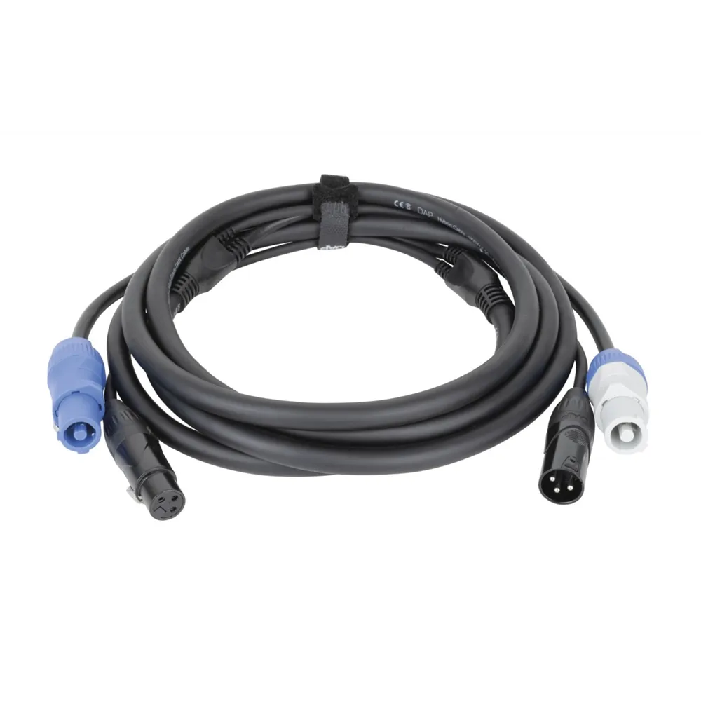 DAP FP20 Hybrid Cable - Power Pro & 3-pin XLR - DMX / Power 3m