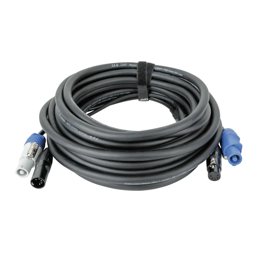 DAP FP21 Hybrid Cable - Power Pro & 5-pin XLR - DMX / Power 10m