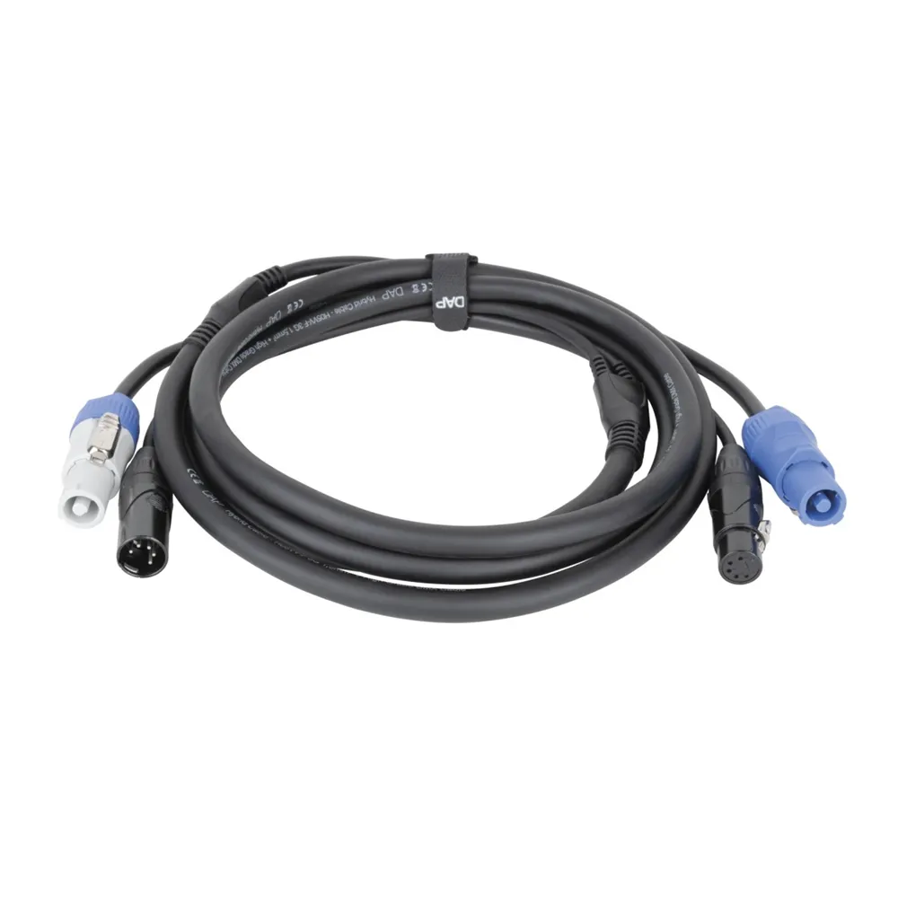 DAP FP21 Hybrid Cable - Power Pro & 5-pin XLR - DMX / Power 1.5m