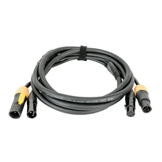DAP FP22 Hybrid Cable - Power Pro True & 3-pin XLR - DMX / Power 3m