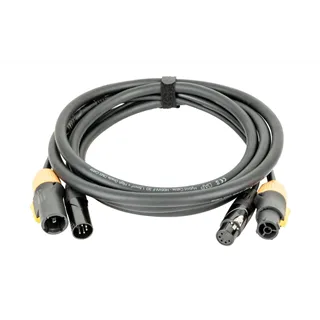 DAP FP23 Hybrid Cable - Power Pro True & 5-pin XLR - DMX / Power 6m
