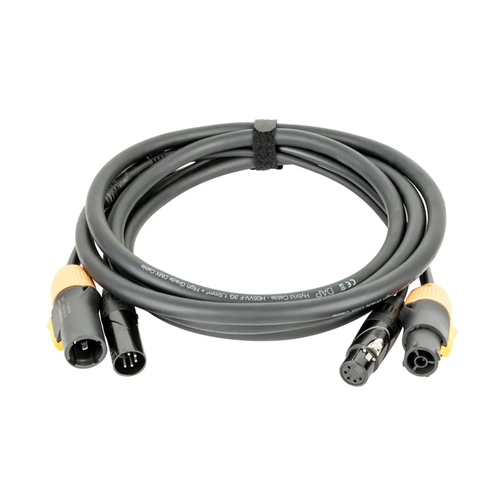 DAP FP23 Hybrid Cable - Power Pro True & 5-pin XLR - DMX / Power 6m