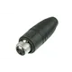 NEUTRIK XLR 3p. 'Heavy Duty' IP Connector Female Gold contacts Silver Housing