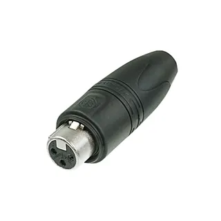 NEUTRIK XLR 3p. 'Heavy Duty' IP Connector Female Gold contacts Silver Housing