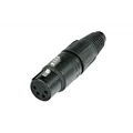 NEUTRIK XLR 4p. Connector Female Silver contacts Black housing