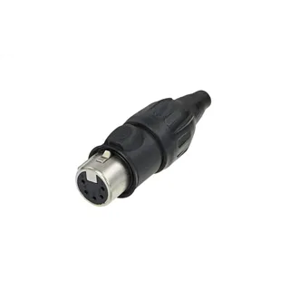 NEUTRIK XLR 5p. Connector Female TOP Gold contacts Stainless steel Housing