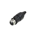 NEUTRIK XLR 5p. Connector Female TOP Gold contacts Stainless steel Housing