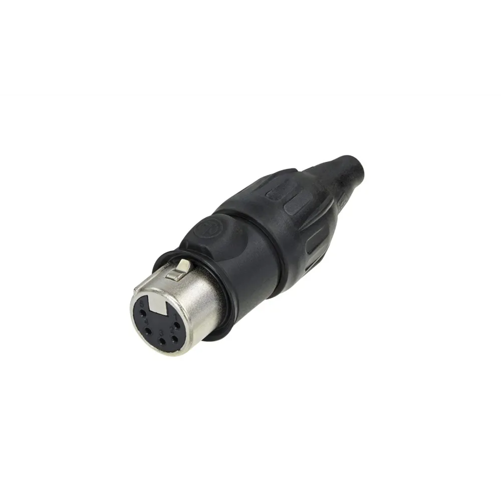 NEUTRIK XLR 5p. Connector Female TOP Gold contacts Stainless steel Housing
