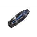 NEUTRIK XLR 5p Female connector Black housing & silver contacts