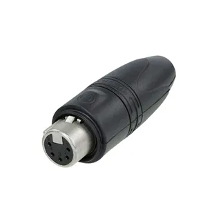 NEUTRIK XLR 5p. Connector Female IP65 Gold contacts Nickel housing