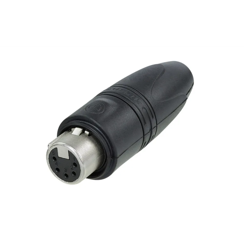NEUTRIK XLR 5p. Connector Female IP65 Gold contacts Nickel housing