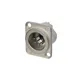 NEUTRIK XLR 5p. Chassis Male Silver contacts Nickel housing