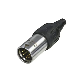 NEUTRIK XLR 5p. Connector Male TOP Gold contacts Stainless steel Housing