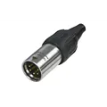 NEUTRIK XLR 5p. Connector Male TOP Gold contacts Stainless steel Housing