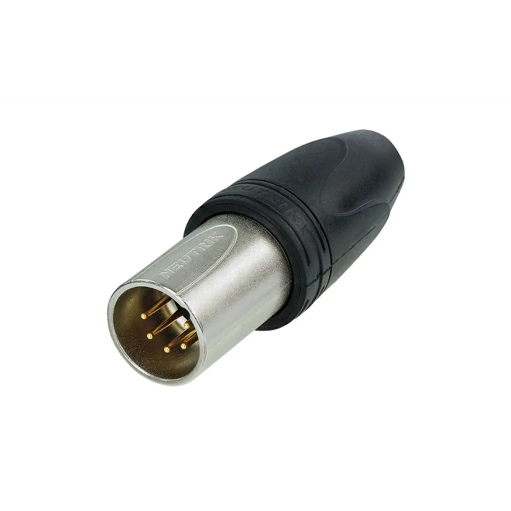 NEUTRIK XLR 5p. Connector Male IP65 Gold contacts Nickel housing