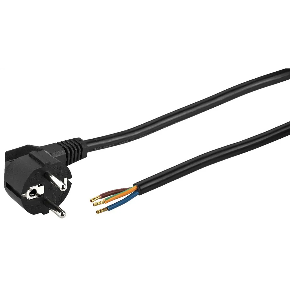 MONACOR Netzkabel Schuko auf Litzen
