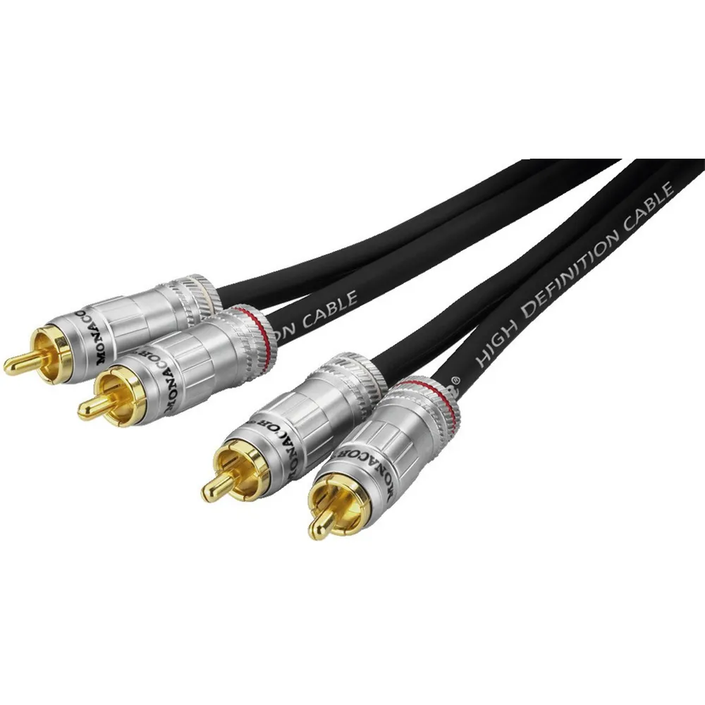 MONACOR Audiokabel Stereo, Cinch/Cinch, 1.5m