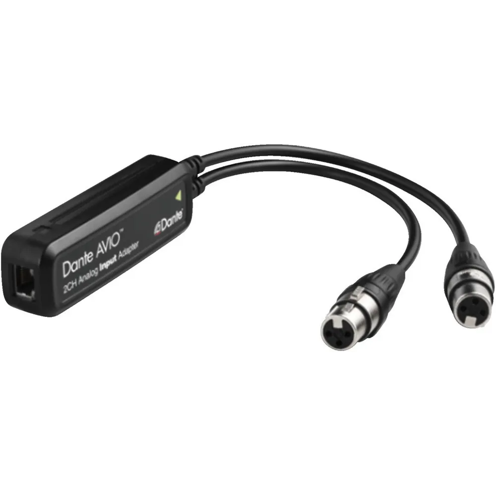 Audinate Dante Avio Analog Input Adapter, Stereo