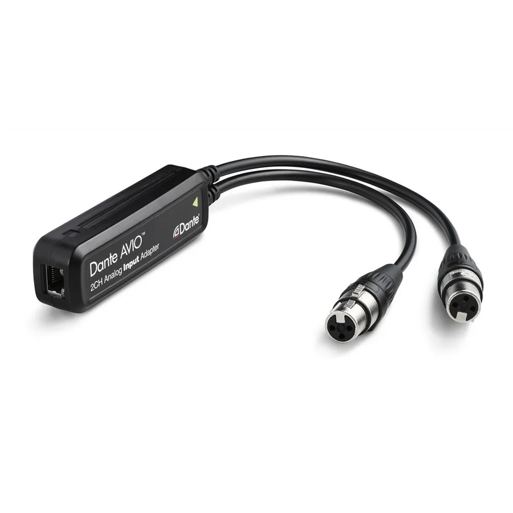 Audinate Dante Avio Analog Input Adapter, Stereo