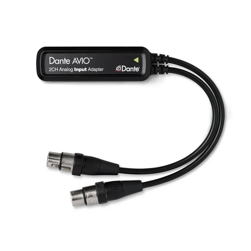 Audinate Dante Avio Analog Input Adapter, Stereo