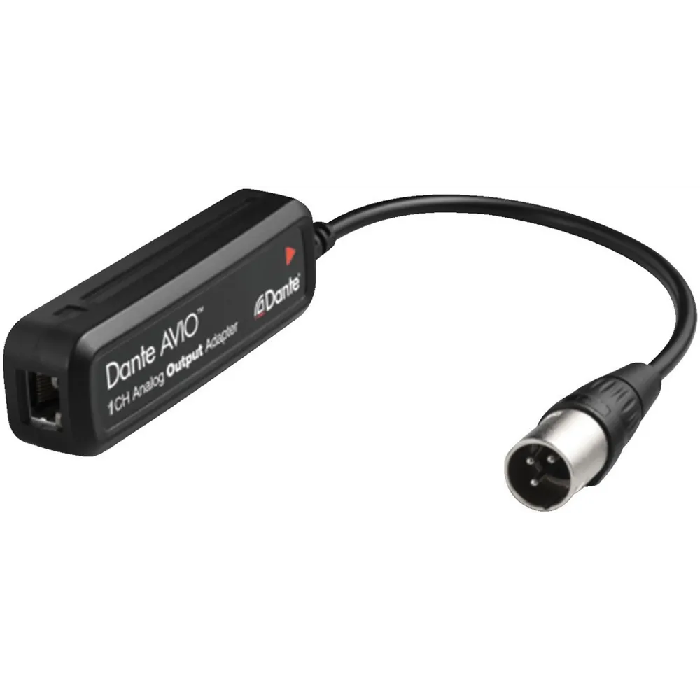 Audinate Dante Avio Analog Output Adapter, Mono