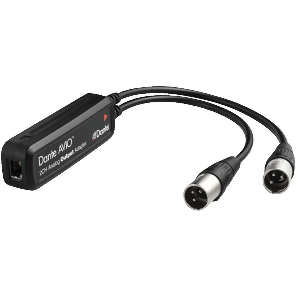 Audinate Dante Avio Analog Output Adapter, Stereo
