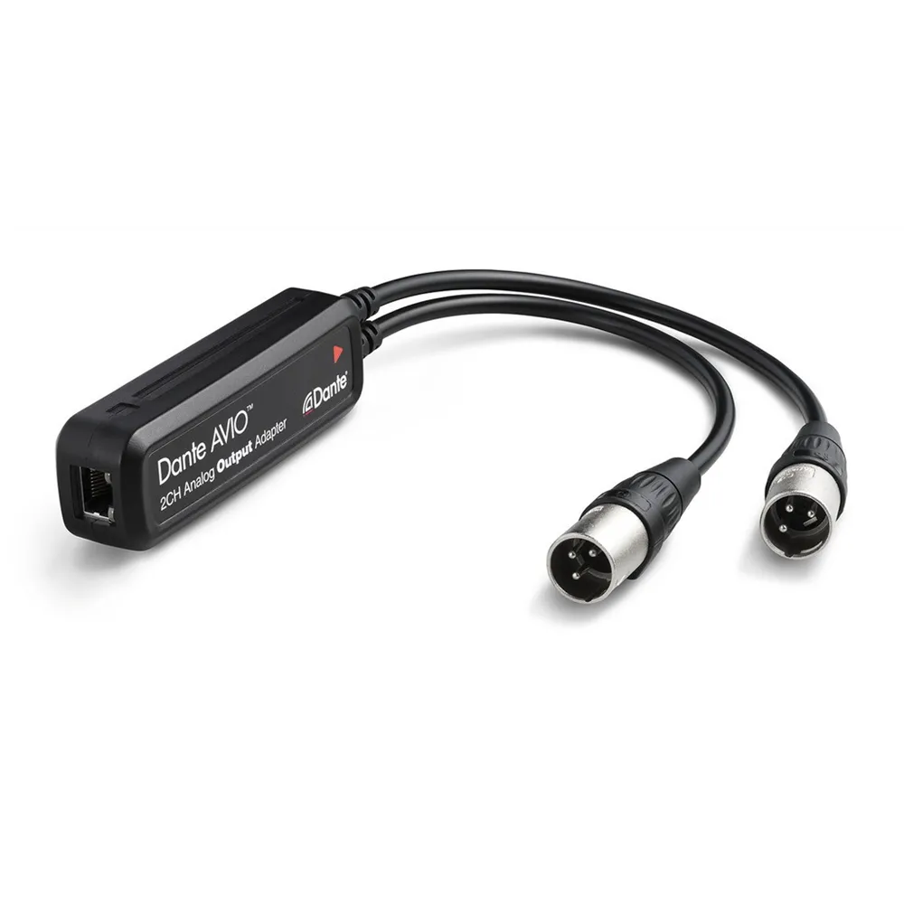 Audinate Dante Avio Analog Output Adapter, Stereo