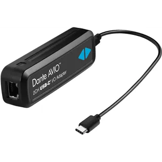 Audinate Dante Avio USB-C Adapter, Input/Output