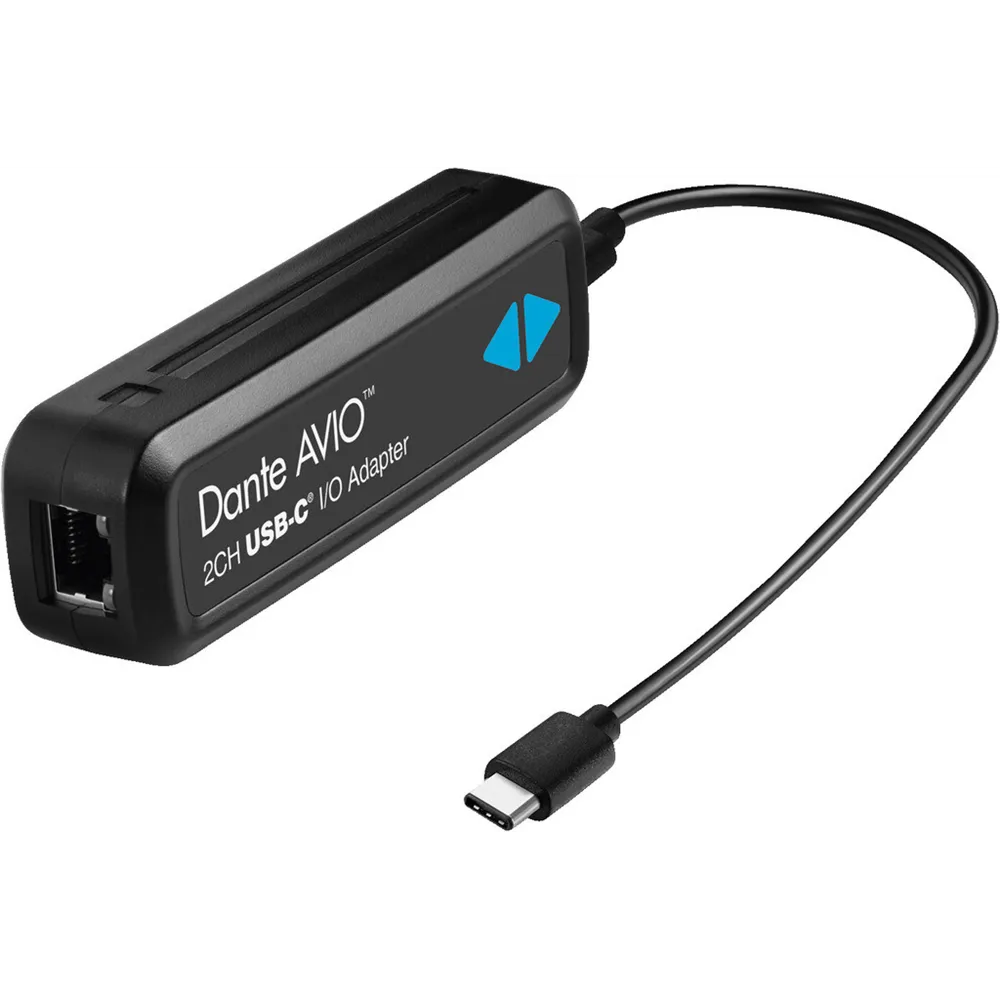Audinate Dante Avio USB-C Adapter, Input/Output