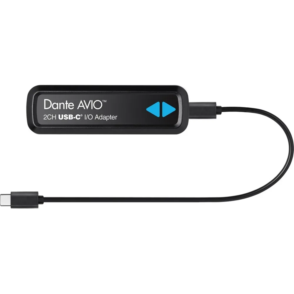 Audinate Dante Avio USB-C Adapter, Input/Output