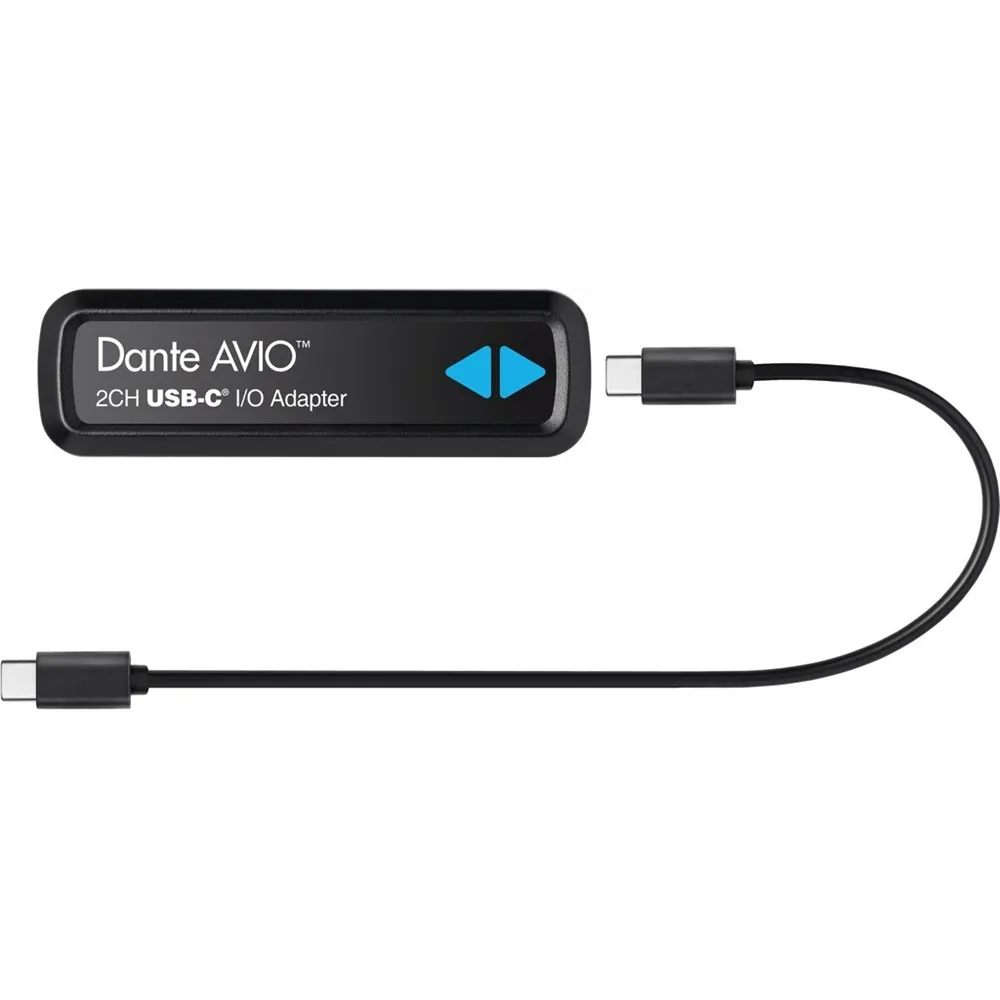 Audinate Dante Avio USB-C Adapter, Input/Output