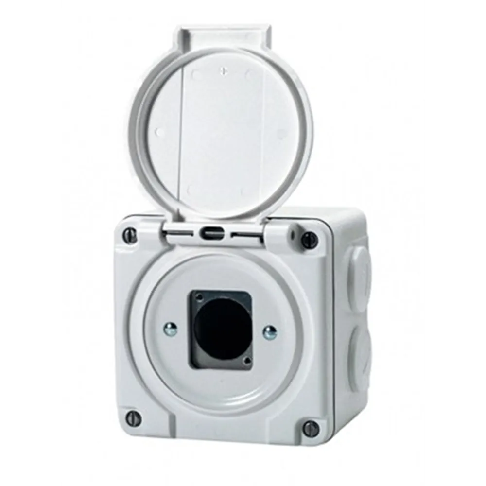 Neutrik NAP-Dose mit Deckel fuer 1x D-Serie Einbaubuchse