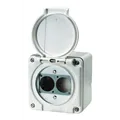 NEUTRIK, Contrik NAP-Dose mit Deckel, 2xD-Serie Einbaubuchse