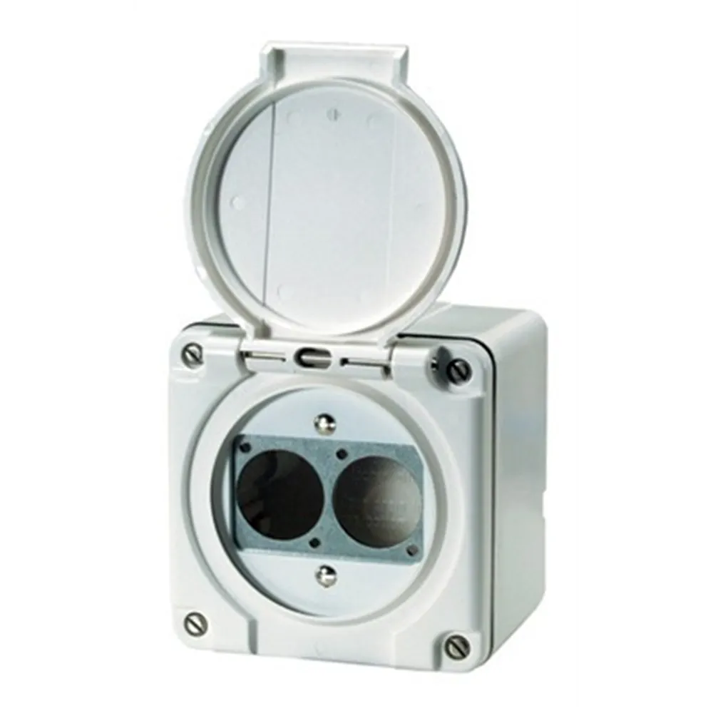 NEUTRIK, Contrik NAP-Dose mit Deckel, 2xD-Serie Einbaubuchse