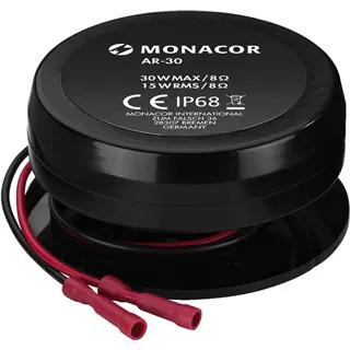 MONACOR Audio-Exciter/Resonator, 8 Ohm, IP68, 30Watt